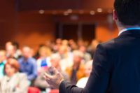 Speaker at conference