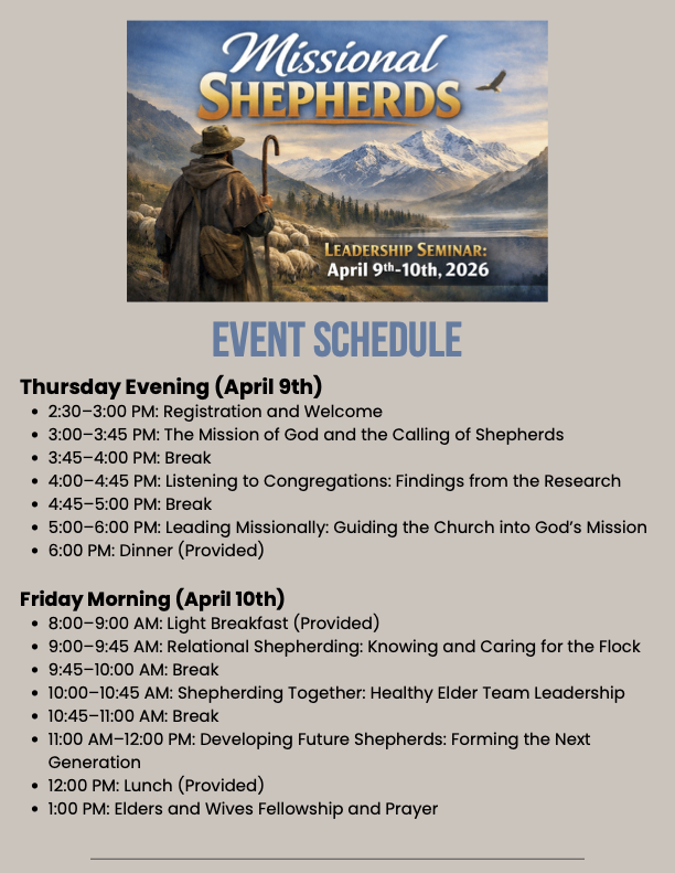 Schedule of events
